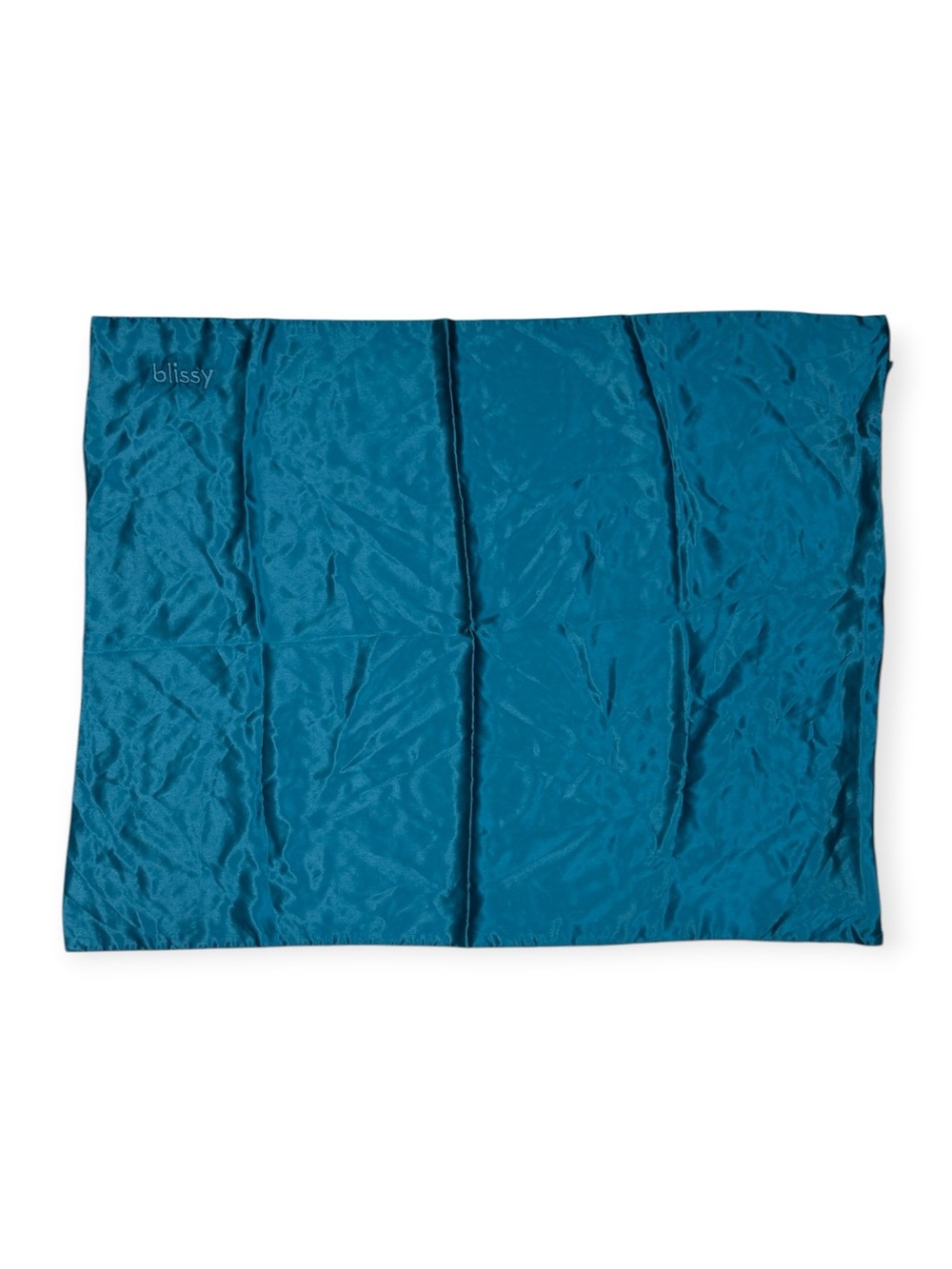 Blissy Teal 100% Silk Pillow Case